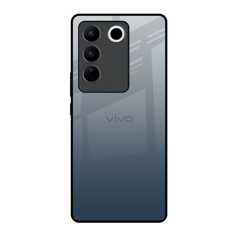 Smokey Grey Color Glossy Case For Vivo V27 5G