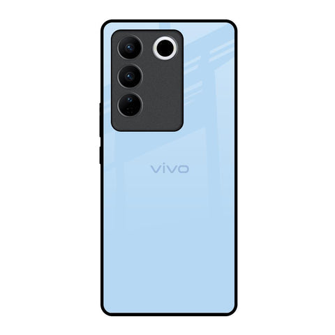 Pastel Sky Blue Glossy Case for Vivo V27 5G