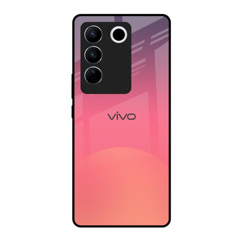 Sunset Orange Glossy Case for Vivo V27 5G