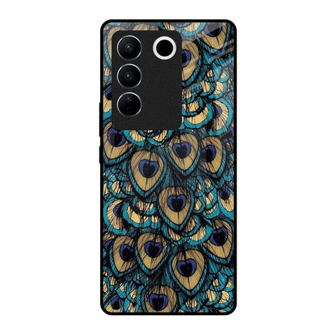 Peacock Feathers Glossy case for Vivo V27 5G