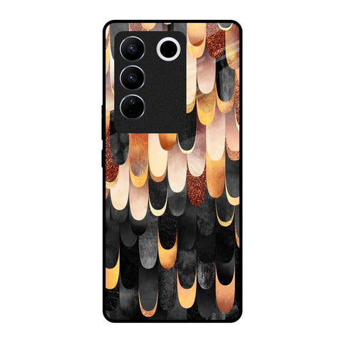 Bronze Abstract Glossy Case for Vivo V27 5G