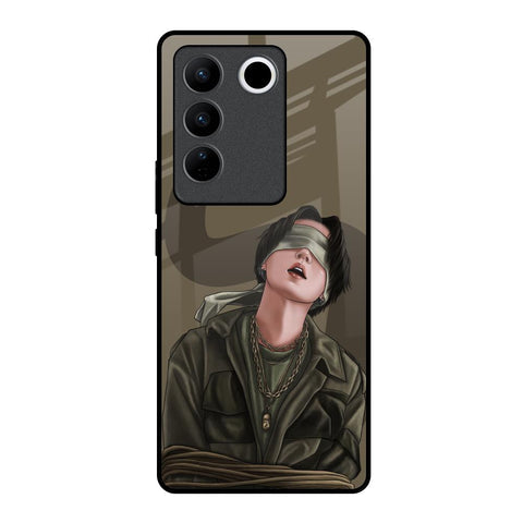Blind Fold Glossy Case for Vivo V27 Pro 5G