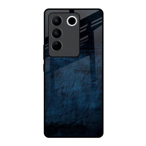 Dark Blue Grunge Glossy Case for Vivo V27 Pro 5G
