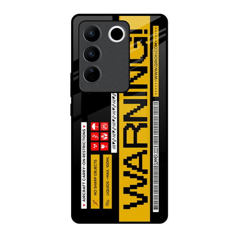 Aircraft Warning Glossy Case for Vivo V27 Pro 5G