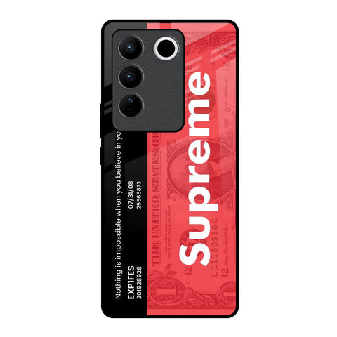 Supreme Ticket Glossy Case for Vivo V27 Pro 5G