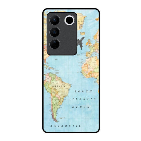 Travel Map Glossy Case for Vivo V27 Pro 5G