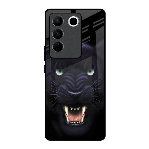 Angry Black Leopard Glossy Case for Vivo V27 Pro 5G