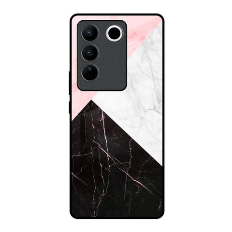 Marble Collage Art Glossy Case For Vivo V27 Pro 5G