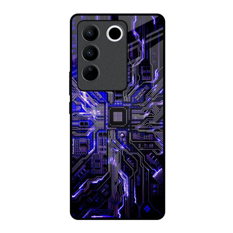 Techno Color Pattern Glossy Case For Vivo V27 Pro 5G