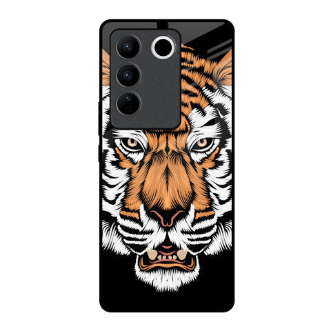 Angry Tiger Glossy Case For Vivo V27 Pro 5G
