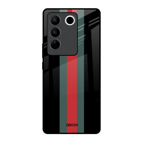 Vertical Stripes Glossy Case for Vivo V27 Pro 5G