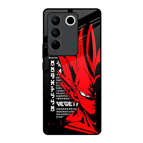 Red Vegeta Glossy Case for Vivo V27 Pro 5G