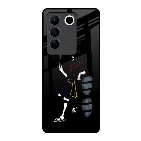 Luffy Line Art Glossy Case for Vivo V27 Pro 5G