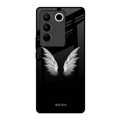 White Angel Wings Glossy Case for Vivo V27 Pro 5G