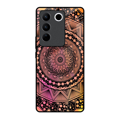 Floral Mandala Glossy Case for Vivo V27 Pro 5G