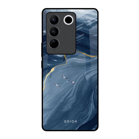 Deep Ocean Marble Glossy Case for Vivo V27 Pro 5G