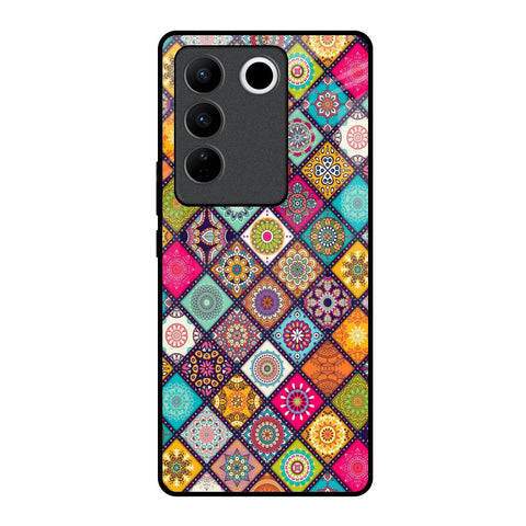 Multicolor Mandala Glossy Case for Vivo V27 Pro 5G