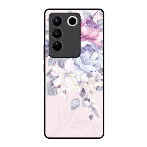 Elegant Floral Glossy Case for Vivo V27 Pro 5G