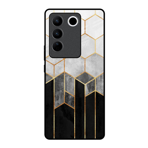 Tricolor Pattern Glossy Case for Vivo V27 Pro 5G
