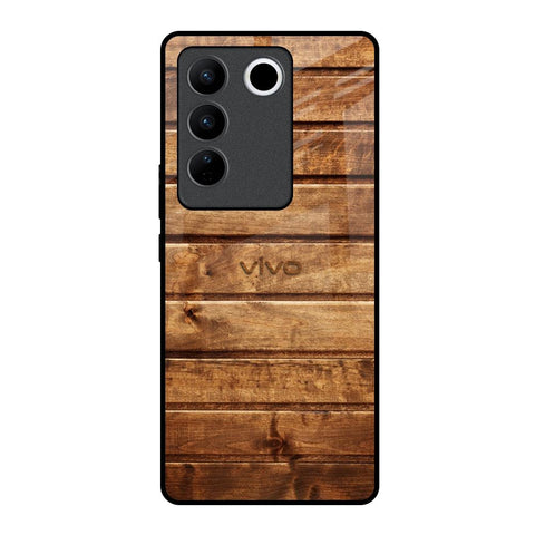 Wooden Planks Glossy Case for Vivo V27 Pro 5G