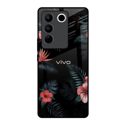 Tropical Art Flower Glossy Case for Vivo V27 Pro 5G