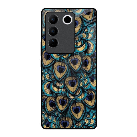 Peacock Feathers Glossy case for Vivo V27 Pro 5G