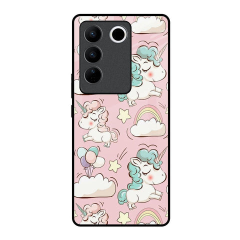 Balloon Unicorn Glossy case for Vivo V27 Pro 5G