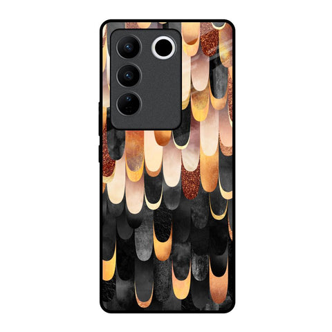 Bronze Abstract Glossy Case for Vivo V27 Pro 5G