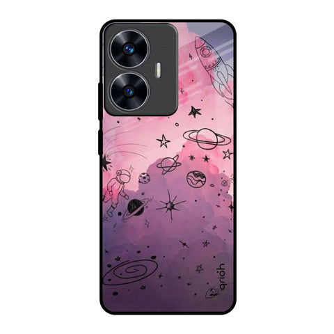 Space Doodles Glossy Case for Realme C55