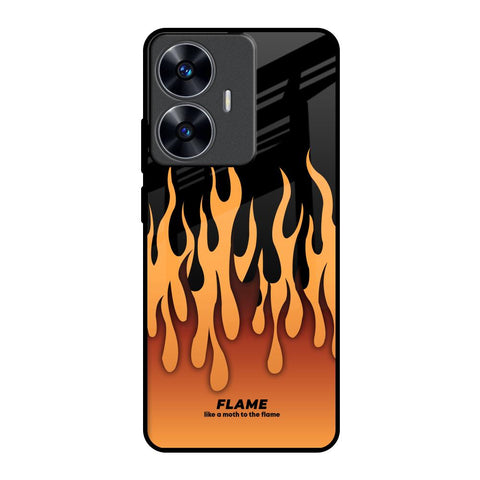Fire Flame Glossy Case for Realme C55