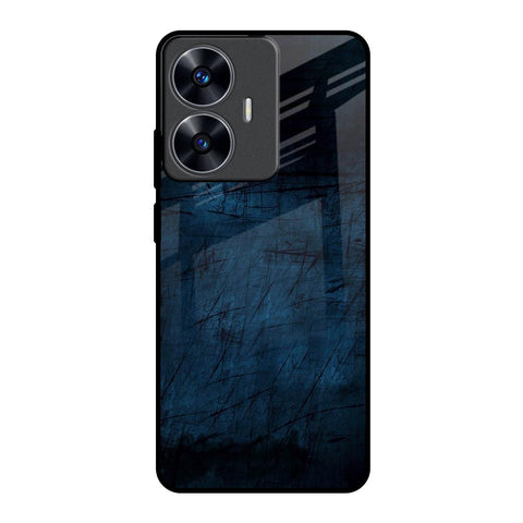 Dark Blue Grunge Glossy Case for Realme C55