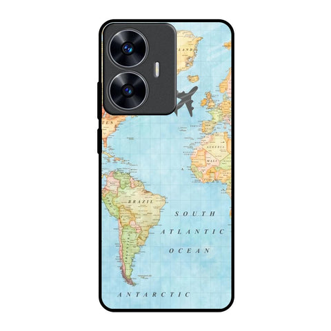 Travel Map Glossy Case for Realme C55