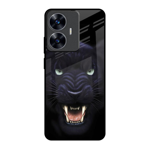 Angry Black Leopard Glossy Case for Realme C55