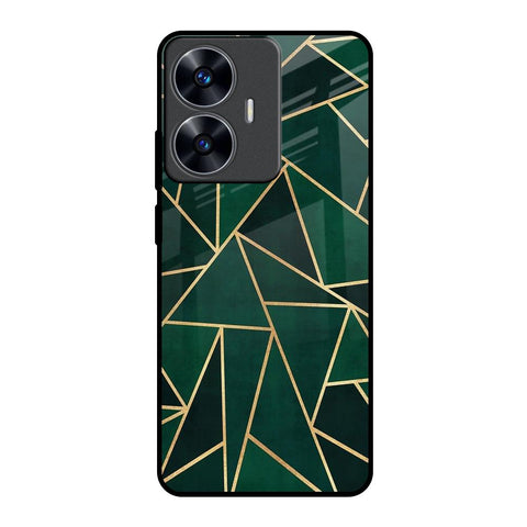 Abstract Green Glossy Case For Realme C55