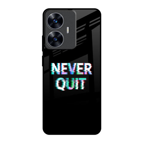 Never Quit Glossy Case For Realme C55