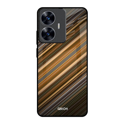Diagonal Slash Pattern Glossy Case for Realme C55