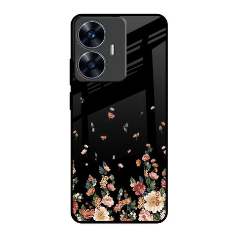 Floating Floral Print Glossy Case for Realme C55