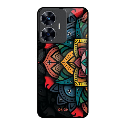 Retro Gorgeous Flower Glossy Case for Realme C55