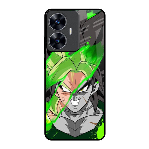 Anime Green Splash Glossy Case for Realme C55
