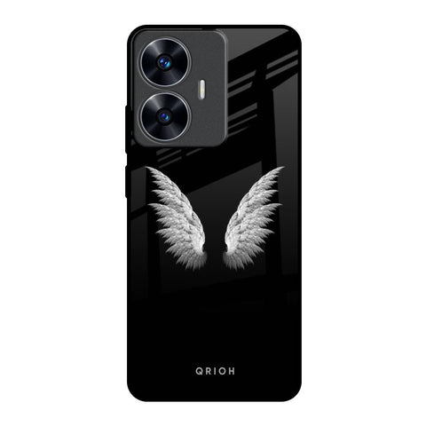 White Angel Wings Glossy Case for Realme C55