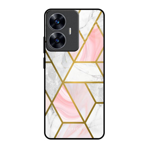 Geometrical Marble Glossy Case for Realme C55