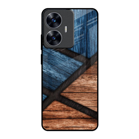Wooden Tiles Glossy Case for Realme C55