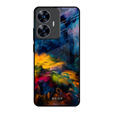 Multicolor Oil Painting Glossy Case for Realme C55