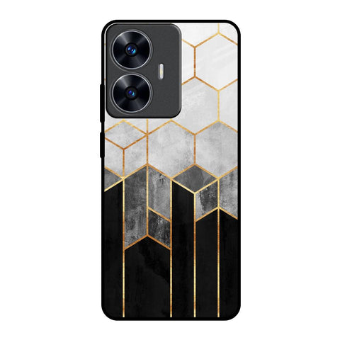 Tricolor Pattern Glossy Case for Realme C55