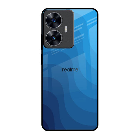 Blue Wave Abstract Glossy Case for Realme C55