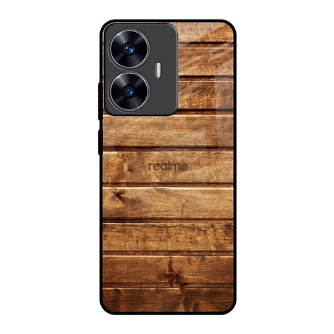Wooden Planks Glossy Case for Realme C55