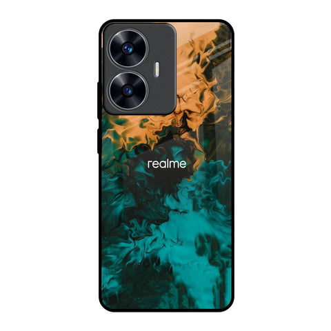 Watercolor Wave Glossy Case for Realme C55