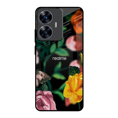 Flowers & Butterfly Glossy Case for Realme C55