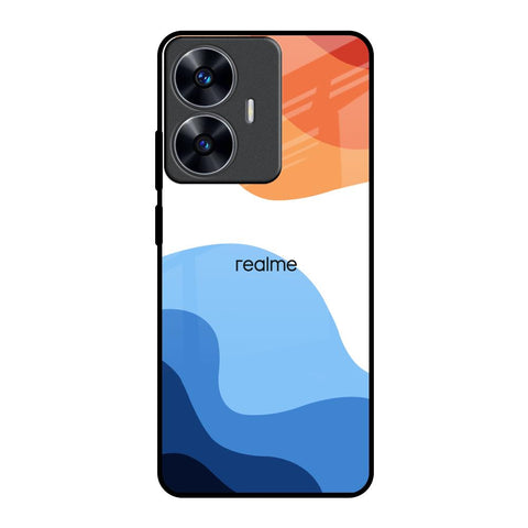 Wavy Color Pattern Glossy Case for Realme C55