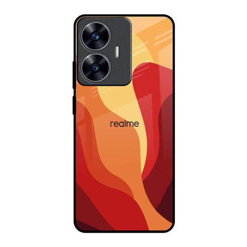 Magma Color Pattern Glossy Case for Realme C55
